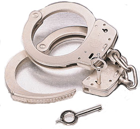Smith & Wesson Model 100 Standard Nickel Handcuffs - Click Image to Close